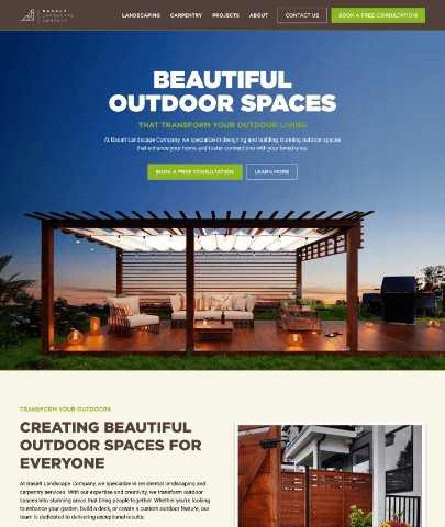 Basalt Landscaping Website